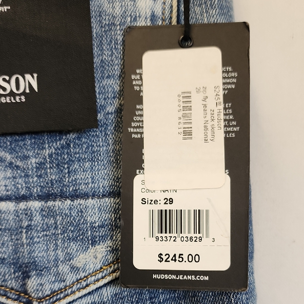 Hudson Jeans Blue Skinny Vintage Wash - Picture 4 of 7